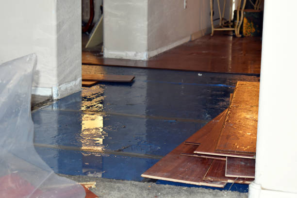 Professional Crawl Space Water Removal technician working in Hume, VA